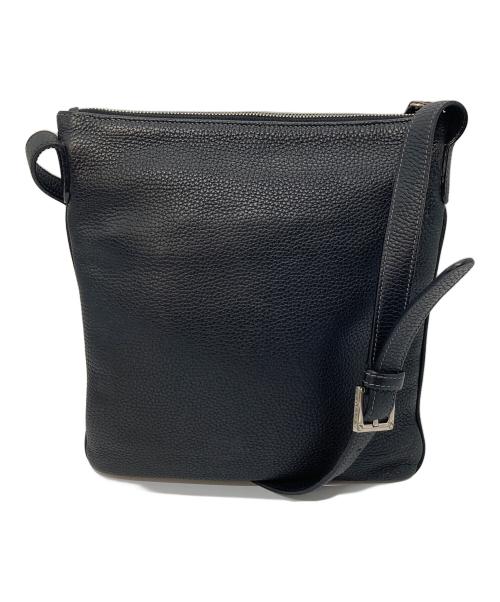 LOEWE（ロエベ）LOEWE (ロエベ) レザーサコッシュ　レザーショルダーバッグ　 ブラック サイズ:実寸参照の古着・服飾アイテム