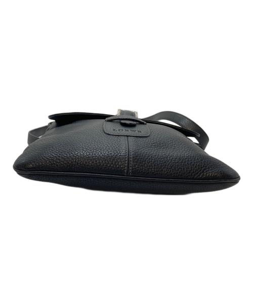 LOEWE（ロエベ）LOEWE (ロエベ) レザーサコッシュ　レザーショルダーバッグ　 ブラック サイズ:実寸参照の古着・服飾アイテム