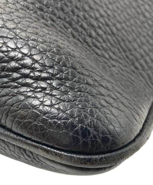 LOEWE（ロエベ）LOEWE (ロエベ) レザーサコッシュ　レザーショルダーバッグ　 ブラック サイズ:実寸参照の古着・服飾アイテム