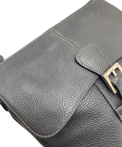 LOEWE（ロエベ）LOEWE (ロエベ) レザーサコッシュ　レザーショルダーバッグ　 ブラック サイズ:実寸参照の古着・服飾アイテム