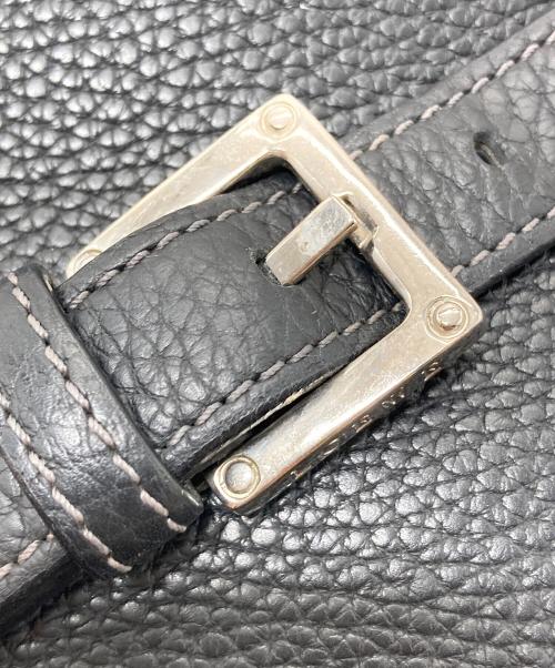 LOEWE（ロエベ）LOEWE (ロエベ) レザーサコッシュ　レザーショルダーバッグ　 ブラック サイズ:実寸参照の古着・服飾アイテム