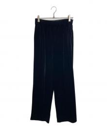 CABAN（キャバン）の古着「ソフトベロア セミワイドパンツ」｜ブラック