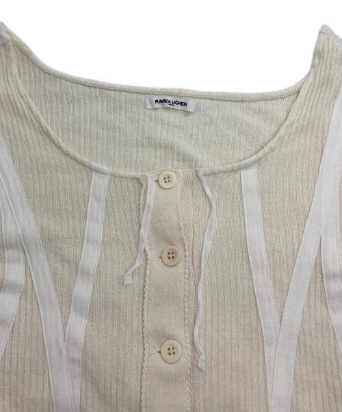 FUMIKA UCHIDA（フミカウチダ）FUMIKA UCHIDA (フミカウチダ) VINTAGE RIBBED CORSET TOP アイボリー サイズ: Mの古着・服飾アイテム
