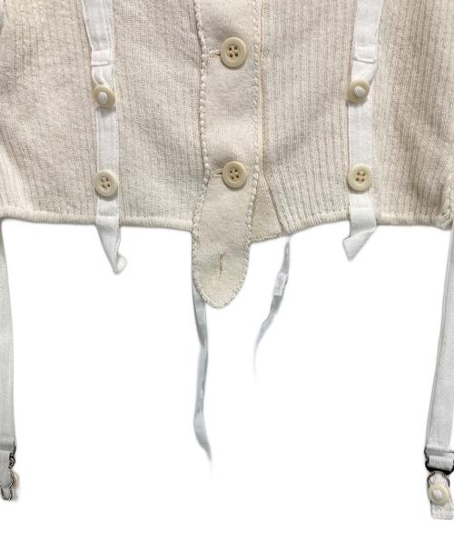 FUMIKA UCHIDA（フミカウチダ）FUMIKA UCHIDA (フミカウチダ) VINTAGE RIBBED CORSET TOP アイボリー サイズ: Mの古着・服飾アイテム