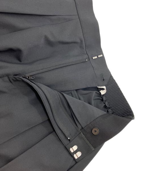 ebure（エブール）ebure (エブール) ウール混タックパンツ ブラック サイズ:36の古着・服飾アイテム