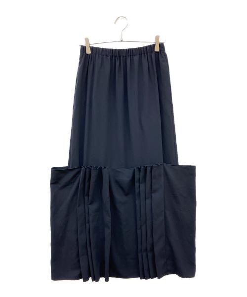 ENFOLD（エンフォルド）ENFOLD (エンフォルド) CONNECT-TACK SKIRT ネイビー サイズ:38の古着・服飾アイテム