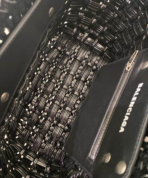 BALENCIAGA（バレンシアガ）BALENCIAGA (バレンシアガ) BISTRO XS バスケットバッグ ブラックの古着・服飾アイテム