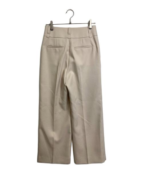 ANAYI（アナイ）ANAYI (アナイ) ブライトツイルDカンワイドパンツ　ワイドパンツ　日本製 ベージュ サイズ:38 未使用品の古着・服飾アイテム