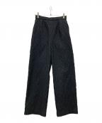 essence of ANAYIエッセンスオブアナイ）の古着「ジャガードパンツ」｜ブラック