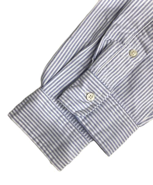 POLO RALPH LAUREN（ポロ・ラルフローレン）POLO RALPH LAUREN (ポロ・ラルフローレン) クラシック フィット ストライプド オックスフォード シャツ ブルー サイズ:M 未使用品の古着・服飾アイテム