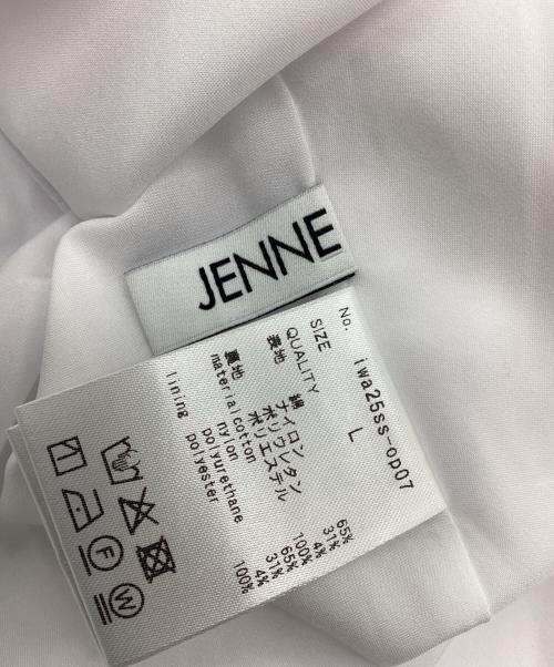 JENNE（ジェンヌ）JENNE (ジェンヌ) コットンエアリータックワンピース ホワイト サイズ:Lの古着・服飾アイテム