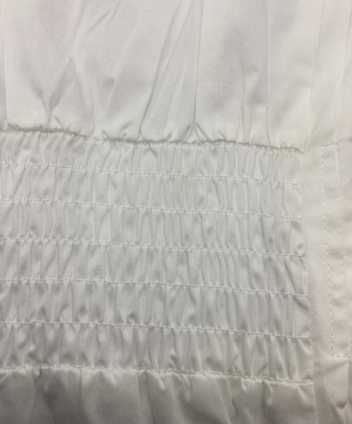 JENNE（ジェンヌ）JENNE (ジェンヌ) コットンエアリータックワンピース ホワイト サイズ:Lの古着・服飾アイテム