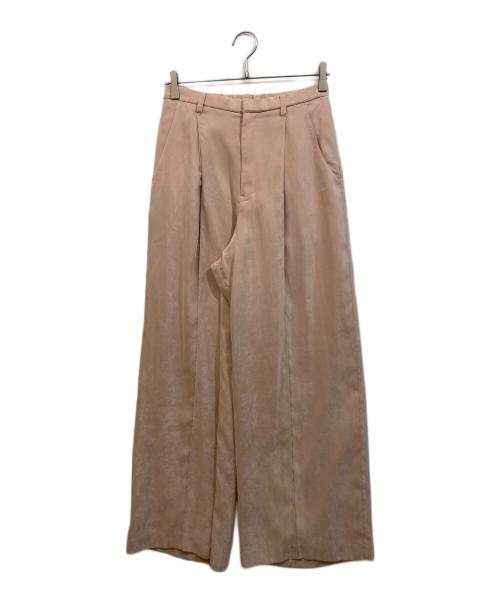 GRACE CONTINENTAL（（グレースコンチネンタル）GRACE CONTINENTAL (（グレースコンチネンタル) クラッシュサテンパンツ ピンク サイズ:SIZE 38の古着・服飾アイテム