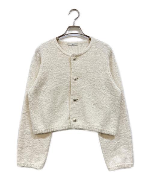 SHIPS（シップス）SHIPS (シップス) ミックス ツイード ショート ジャケット オフホワイト サイズ:-の古着・服飾アイテム