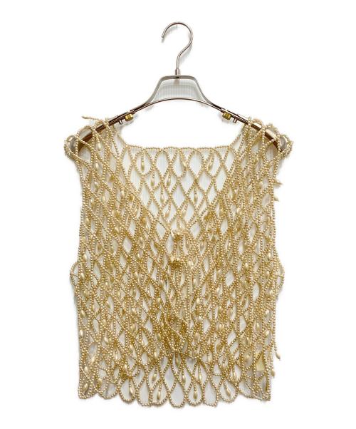 Diagram（ダイアグラム）Diagram (ダイアグラム) パールベスト ベージュ サイズ:36 未使用品の古着・服飾アイテム
