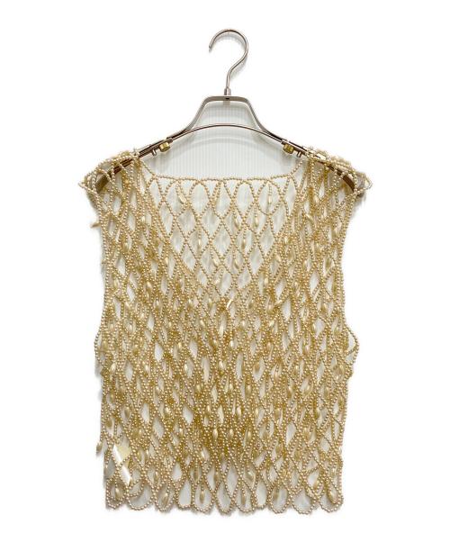 Diagram（ダイアグラム）Diagram (ダイアグラム) パールベスト ベージュ サイズ:36 未使用品の古着・服飾アイテム