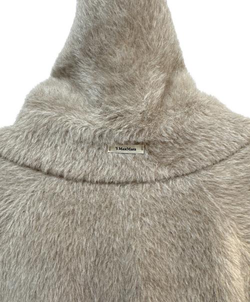 'S Max Mara（エスマックスマーラ）'S Max Mara (エスマックスマーラ) アルパカ/ヴァージンウール シャギーコート ベージュ サイズ:38 未使用品の古着・服飾アイテム