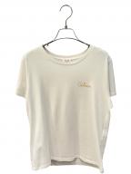 CELINEセリーヌ）の古着「エンブロイダリーロゴTシャツ」｜ホワイト