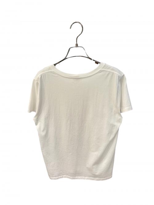 CELINE（セリーヌ）CELINE (セリーヌ) エンブロイダリーロゴTシャツ ホワイト サイズ:Ｌの古着・服飾アイテム