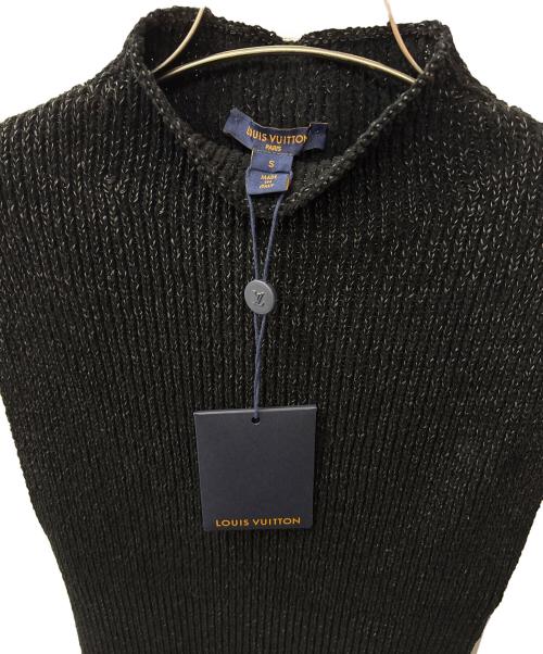 LOUIS VUITTON（ルイ ヴィトン）LOUIS VUITTON (ルイ ヴィトン) フレアヘムリブニット ブラック サイズ:Sの古着・服飾アイテム