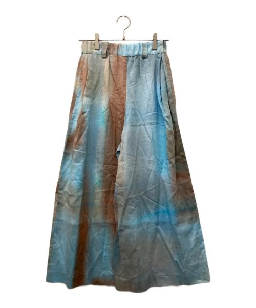 YUI MATSUDA（ユイマツダ）YUI MATSUDA (ユイマツダ) グラデーションワイドパンツ ブルー サイズ:Freeの古着・服飾アイテム
