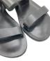 中古・古着 MAURO de BARI (マウロデバーリ) バックルフラットカーフレザーサンダル ブラック サイズ:36：5000円