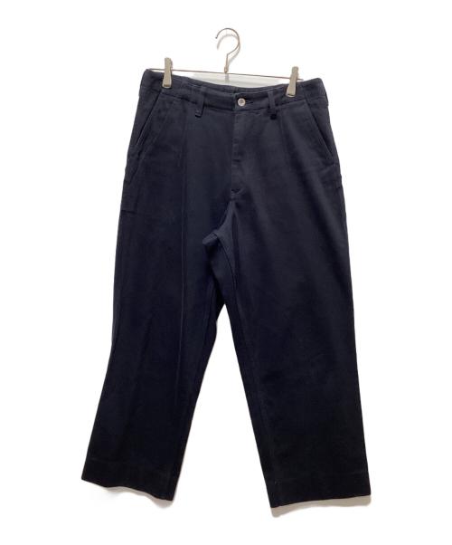 EESETT&Co（イーセットアンドコー）EESETT&Co (イーセットアンドコー) ワイドトラウザーズ ネイビー サイズ:32の古着・服飾アイテム