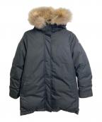 Pyrenexピレネックス）の古着「BORDEAUX FUR ダウンジャケット　アウター　ブルガリア製」｜ブラック