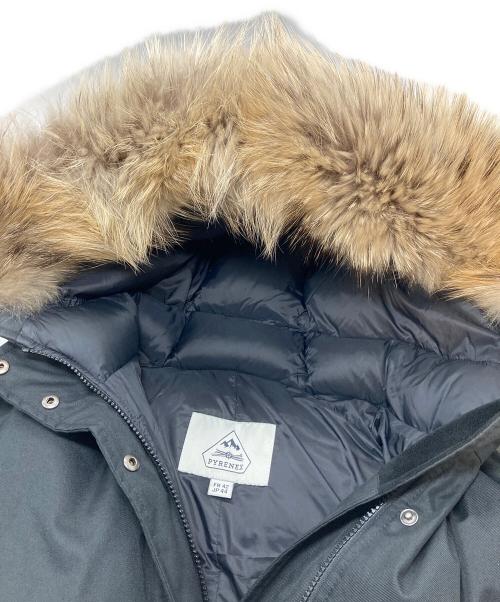 Pyrenex（ピレネックス）Pyrenex (ピレネックス) BORDEAUX FUR ダウンジャケット　アウター　ブルガリア製 ブラック サイズ:JP 44の古着・服飾アイテム