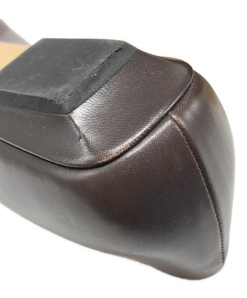 BOTTEGA VENETA（ボッテガベネタ）BOTTEGA VENETA (ボッテガベネタ) ポインテッドトゥパンプス ブラウン サイズ:38の古着・服飾アイテム