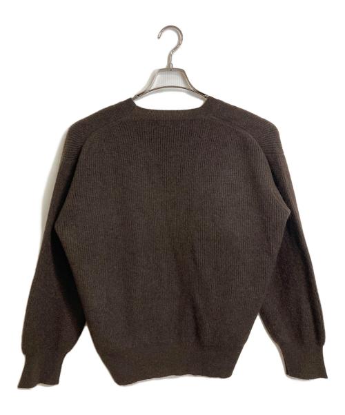 GALERIE VIE（ギャルリーヴィー）GALERIE VIE (ギャルリーヴィー) モンゴルヤク ジップアップカーディガン ブラウン サイズ:FREE 未使用品の古着・服飾アイテム