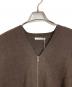 GALERIE VIE (ギャルリーヴィー) モンゴルヤク ジップアップカーディガン ブラウン サイズ:FREE 未使用品：23000円