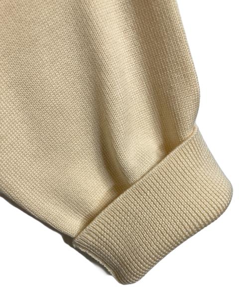 GALERIE VIE（ギャルリーヴィー）GALERIE VIE (ギャルリーヴィー) ウーステッドウール ラウンドネックプルオーバー　ニット　25年モデル イエロー サイズ:FREE 未使用品の古着・服飾アイテム