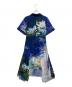 VIVIENNE TAM (ヴィヴィアンタム) Night blooming waterlily print ドレス ブルー サイズ:38：16000円