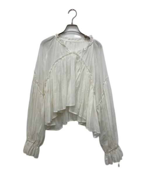 CASA FLINE（カーサフライン）CASA FLINE (カーサフライン) コットンブラウス アイボリー サイズ:不明の古着・服飾アイテム