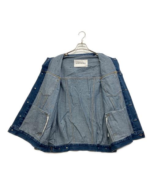 JOSE MOON（ジョゼムーン）JOSE MOON (ジョゼムーン) OVER DENIM JACKET with PEARL インディゴ サイズ:Fの古着・服飾アイテム