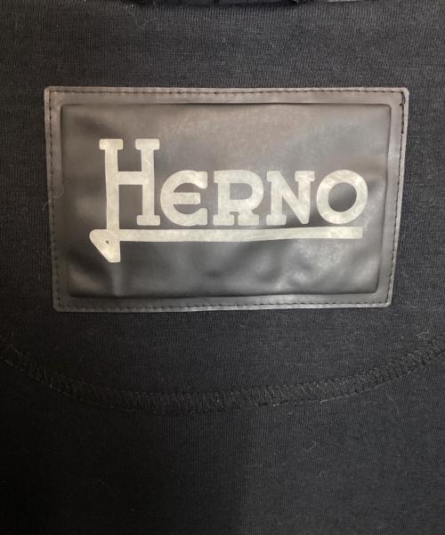 HERNO（ヘルノ）HERNO (ヘルノ) ダウン切替ジップパーカー ブラック サイズ:50の古着・服飾アイテム