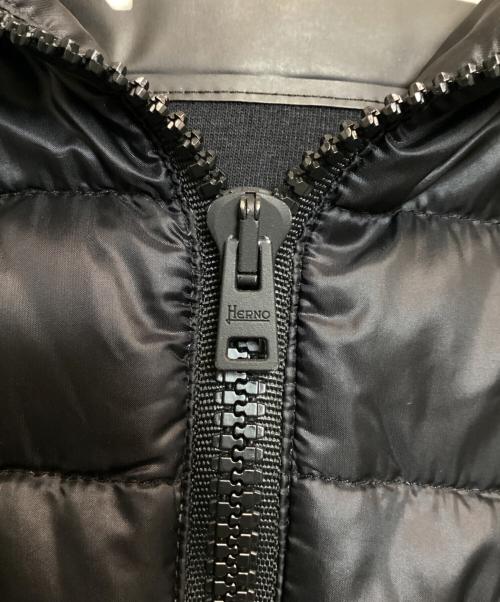HERNO（ヘルノ）HERNO (ヘルノ) ダウン切替ジップパーカー ブラック サイズ:50の古着・服飾アイテム