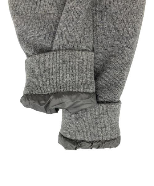 HERNO（ヘルノ）HERNO (ヘルノ) ライトダウン×ニット フーデッドブルゾン グレー サイズ:50の古着・服飾アイテム