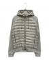 HERNO（ヘルノ）の古着「ライトダウン×ニット フーデッドブルゾン」｜グレー