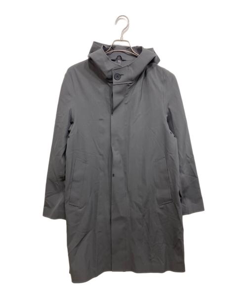MACKINTOSH PHILOSOPHY（マッキントッシュ フィロソフィー）MACKINTOSH PHILOSOPHY (マッキントッシュ フィロソフィー) 2WAYダブルクロスステンカラーコート グレー サイズ:38の古着・服飾アイテム