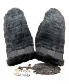 CHANELシャネル）の古着「ココマークチェーン付ミトングローブ」