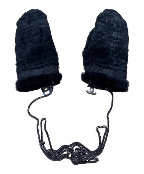 CHANEL（シャネル）CHANEL (シャネル) ココマークチェーン付ミトングローブの古着・服飾アイテム