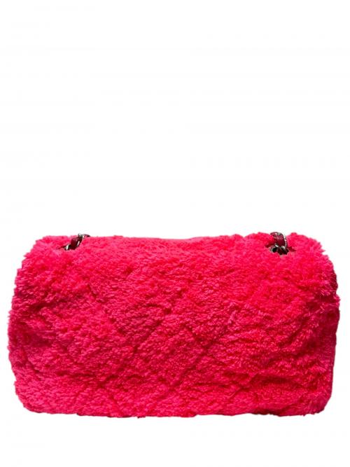 CHANEL（シャネル）CHANEL (シャネル) パイルマトラッセ/シングルフラップ25/チェーンショルダーバッグ ピンクの古着・服飾アイテム