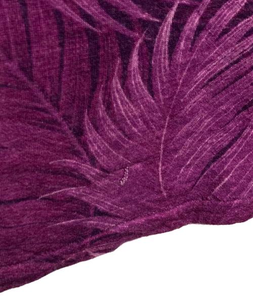 YOHJI YAMAMOTO（ヨウジヤマモト）YOHJI YAMAMOTO (ヨウジヤマモト) フェザー柄ウールカットソー パープル サイズ:2の古着・服飾アイテム