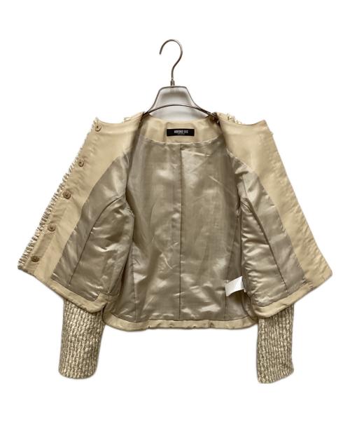 HIROKO BIS（ヒロコビス）HIROKO BIS (ヒロコビス) ファンシーツイードジャケット ベージュ サイズ:9の古着・服飾アイテム