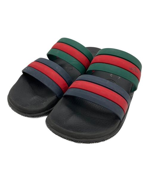 GUCCI（グッチ）GUCCI (グッチ) ウェブスライド サンダル シェリーライン サイズ:6の古着・服飾アイテム