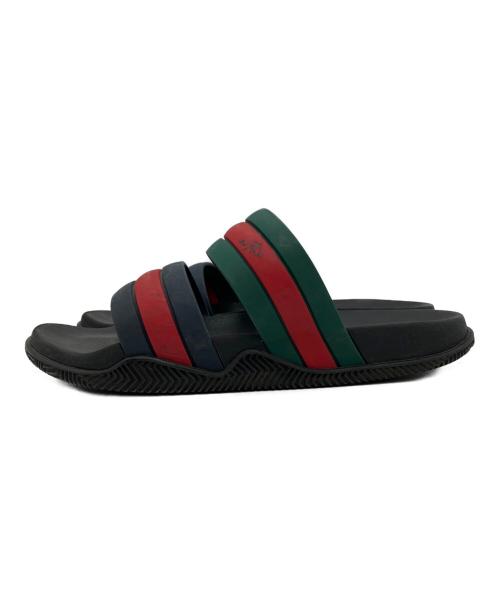 GUCCI（グッチ）GUCCI (グッチ) ウェブスライド サンダル シェリーライン サイズ:6の古着・服飾アイテム