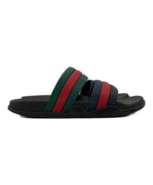 GUCCI（グッチ）GUCCI (グッチ) ウェブスライド サンダル シェリーライン サイズ:6の古着・服飾アイテム