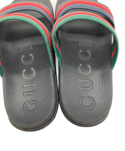 GUCCI（グッチ）GUCCI (グッチ) ウェブスライド サンダル シェリーライン サイズ:6の古着・服飾アイテム